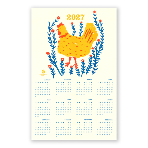 Egg Press 2027 Calendar Chicken