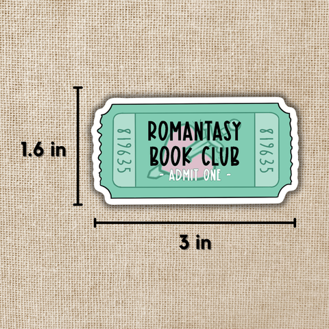 Kingdom of Threads Sticker Romantasy Book Club Ticket
