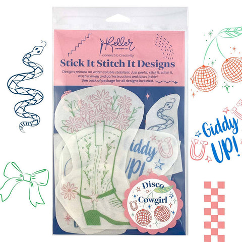 Keller Design Stick It Stitch It Disco Cowgirl