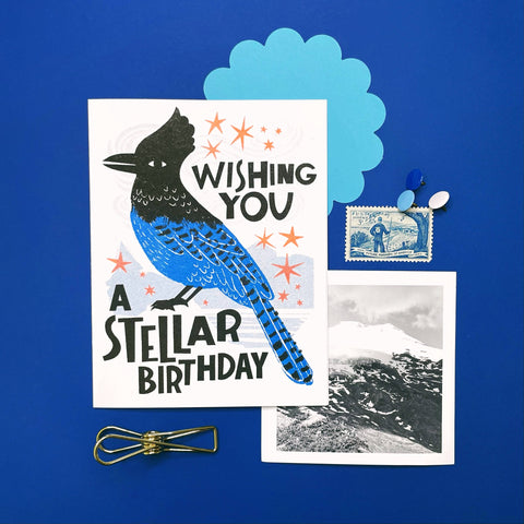 Pier Six Press Card Stellar Birthday