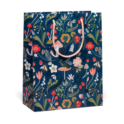 Red Cap Gift Bag Forest Blue