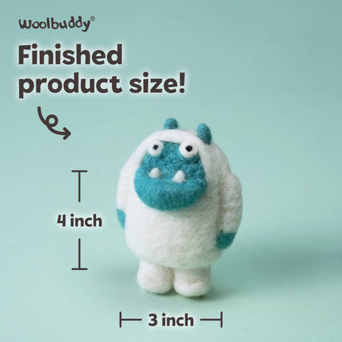 Woolbuddy - Beginner Yeti Needle Felting Kit – DIY Craft Gift
