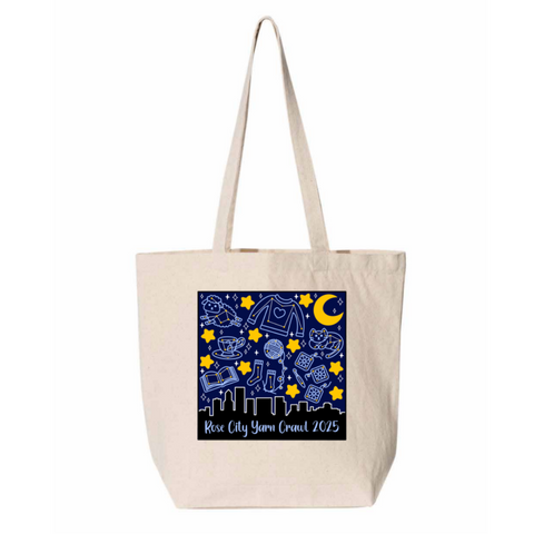 Rose City Yarn Crawl 2025 Tote Bag (Pre-Order)