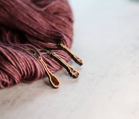 Sunrise Grove Knitting Progress Keepers & Stitch Markers Broom Shape