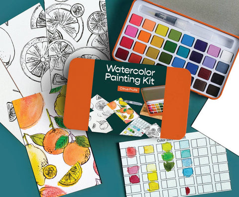Cate Paper Co. Watercolor Kit Citrus Fruits