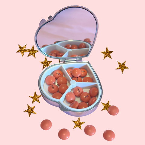 The Peach Fuzz Forget Me Not Pill Case