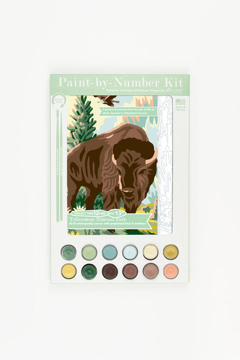 Elle Crée Yellowstone National Park Paint-by-Number Kit