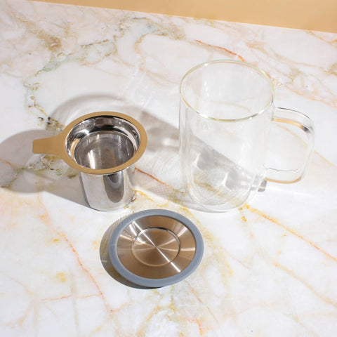 Plum Deluxe Tea Perfect Tea Mug with Infuser and Lid