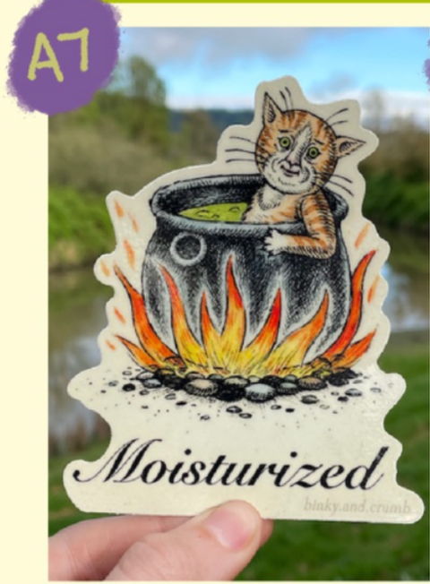 Binky and Crumb Sticker Moist