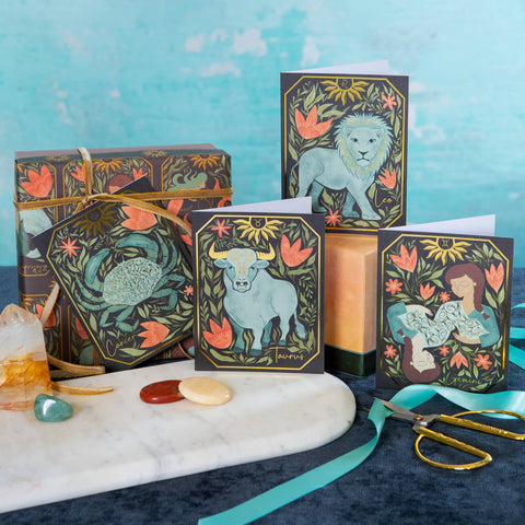 Amicreative Wrapping Paper Rolls Zodiac Astrology