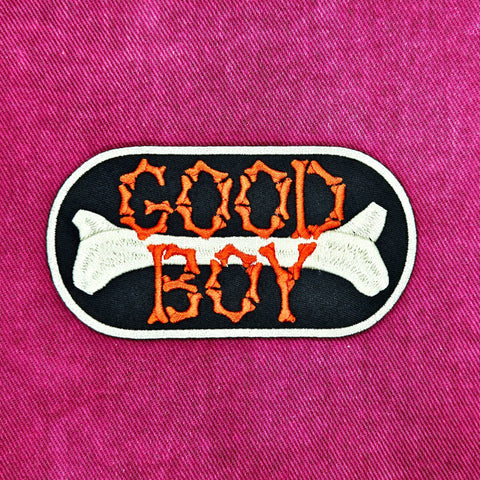 Junkyard Witch Iron On Patch Good Boy