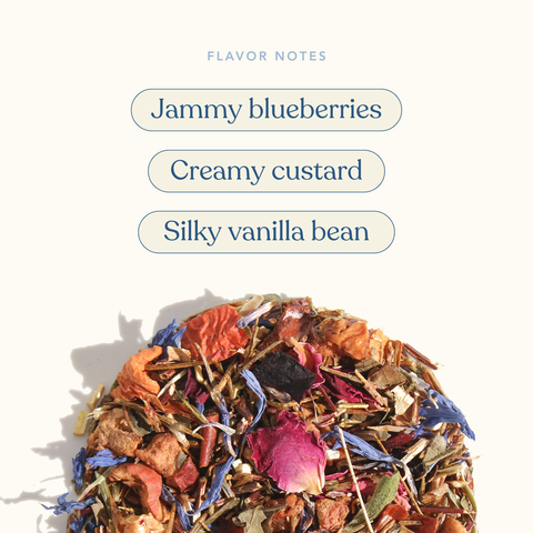 Plum Deluxe Tea Blueberry Custard Creme Herbal Tea