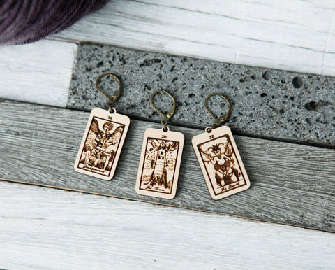 Sunrise Grove Stitch Markers Tarot Set of 3