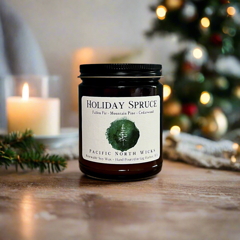 Pacific North Wicks Holiday Spruce Candle