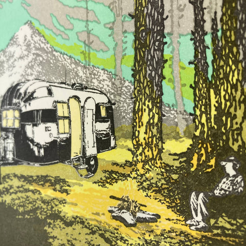 Old School Stationers Mt. Hood Airstream Card