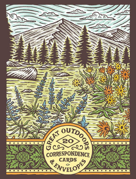 Great Outdoors Correspondence Cards: (Flat Cards of Natural Landscapes, Illustrated Blank Stationery That Celebrates Nature): (Flat Cards of Natural Landscapes, Illustrated Blank Stationery That Celebrates Nature)