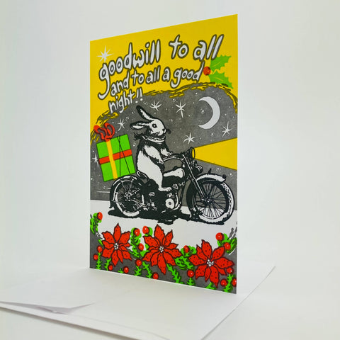 Old School Stationers Card Goodwill To All