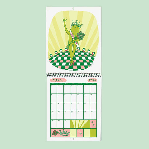 The Good Twin Froggy of the Month 2026 Calendar