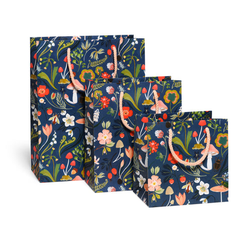 Red Cap Gift Bag Forest Blue