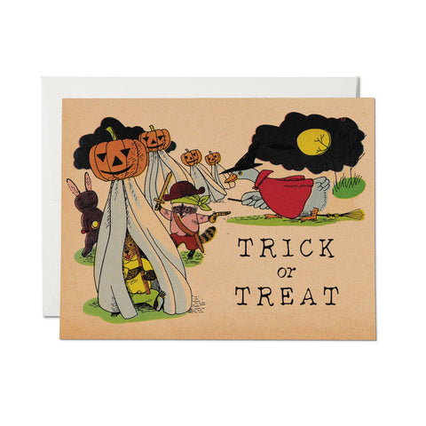 Red Cap Cards Halloween Card Halloween Treats