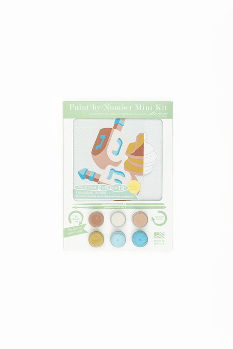 Elle Cree Hanukkah Dreidel MINI Paint-by-Number Kit