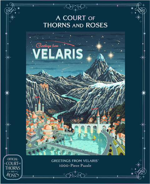 A Court of Thorns and Roses: Official Greetings from Velaris 1000-Piece Puzzle