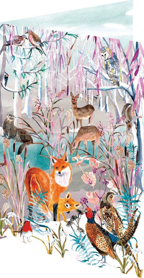 RLB Card Pack Lasercut Wild Winter's Song Fox