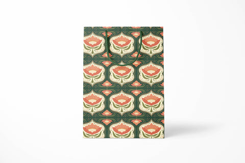 Amicreative Large Gift Bag Green Trellis