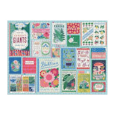 Ever Upward Botanist Bookshelf 1000 Piece Puzzle