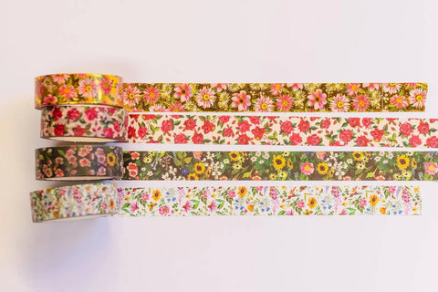 Katie Daisy Washi Tape Roll Set Floral
