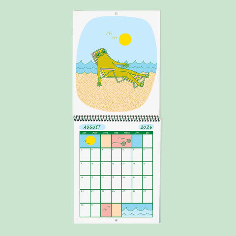 The Good Twin Froggy of the Month 2026 Calendar