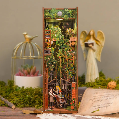 Hands Craft DIY Miniature House Book Nook Kit: Secret Garden