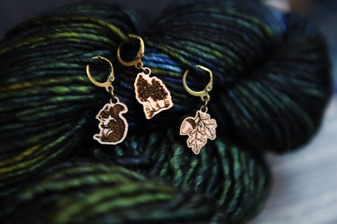Sunrise Grove Stitch Markers Autumn Forest