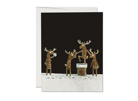 Red Cap Card Down the Chimney