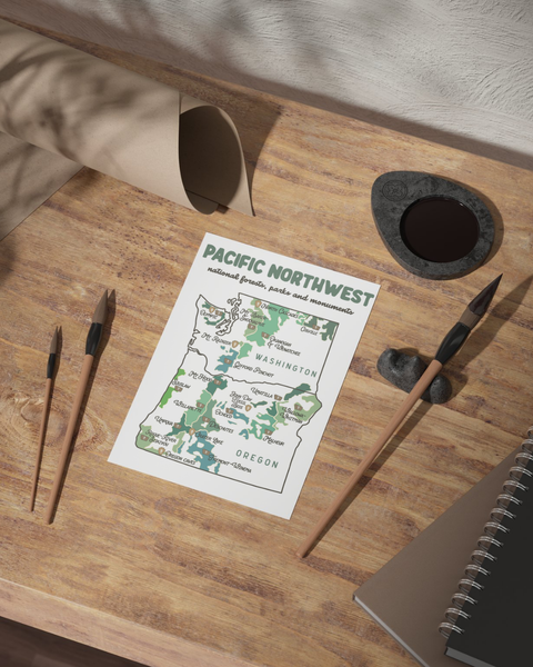 Wander Free and Queer Postcard Pacific Northwest Adventure