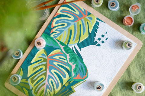 Elle Crée Vintage Verde Paint-by-Number Kit