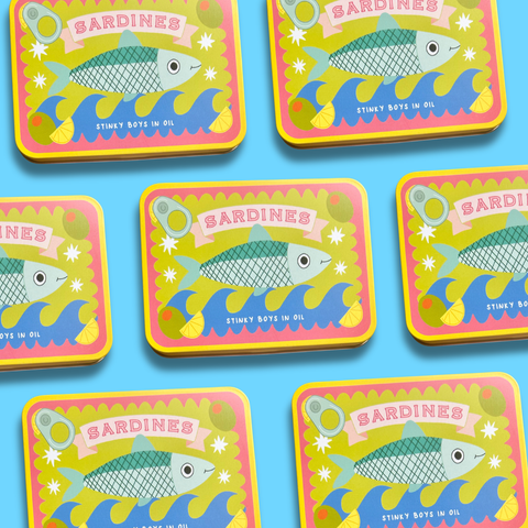 The Peach Fuzz Sardine Storage Tin