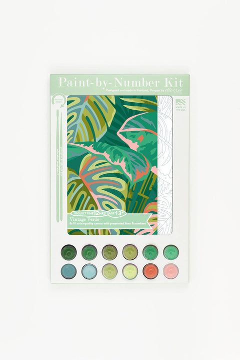 Elle Crée Vintage Verde Paint-by-Number Kit