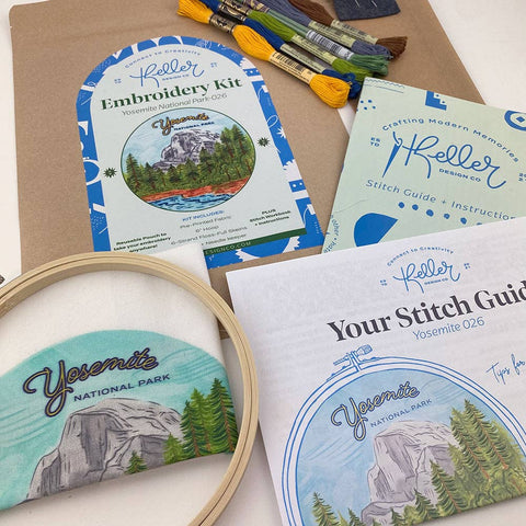 Keller Design Embroidery Kit Yosemite