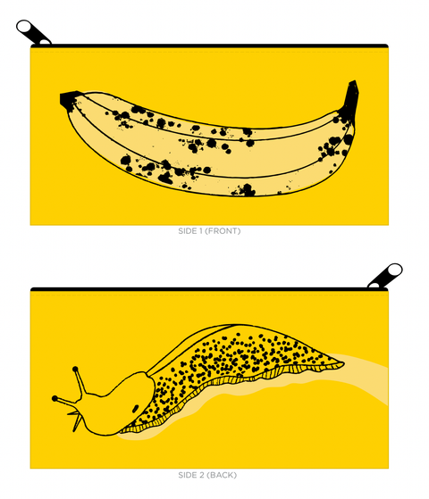 Pier Six Press Travel Pouch Banana Slug