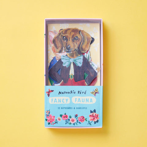 Fancy Fauna: 12 Notecards & Envelopes