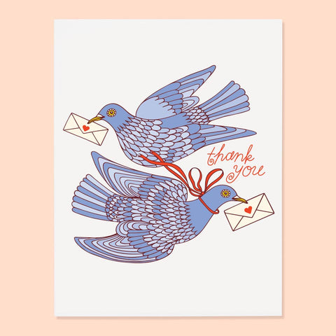 The Good Twin Card Set Carrier Pigeon Thanks