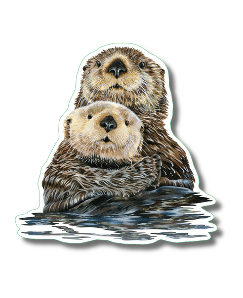 ES+W Sticker Sea Otter