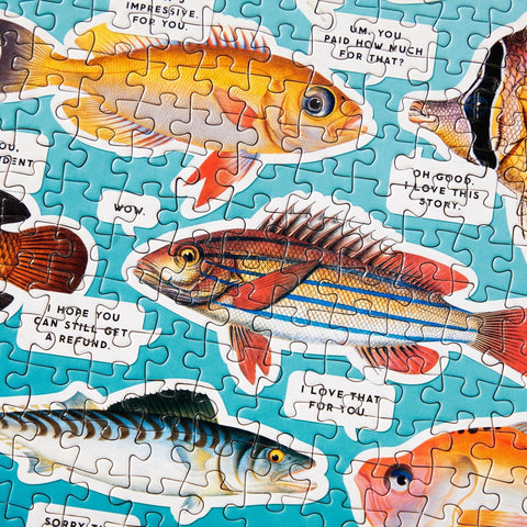 Brass Monkey Judgy Fish 1000 Piece Puzzle
