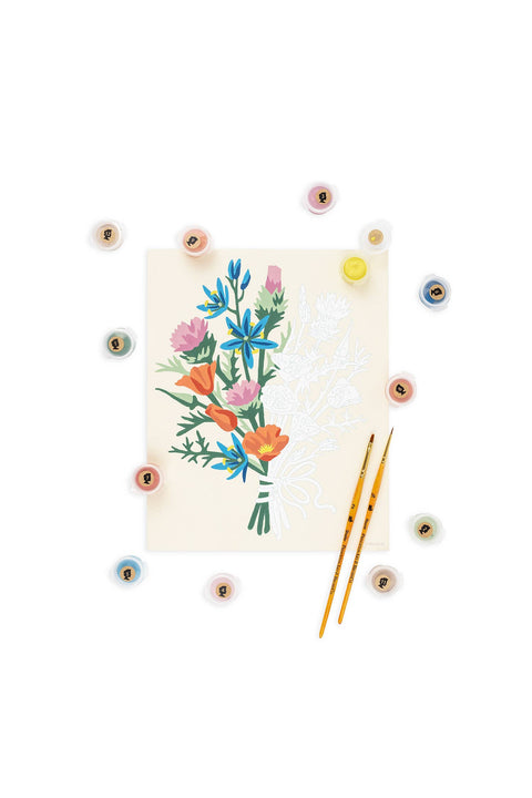Elle Crée California Wildflowers Paint-by-Number Kit