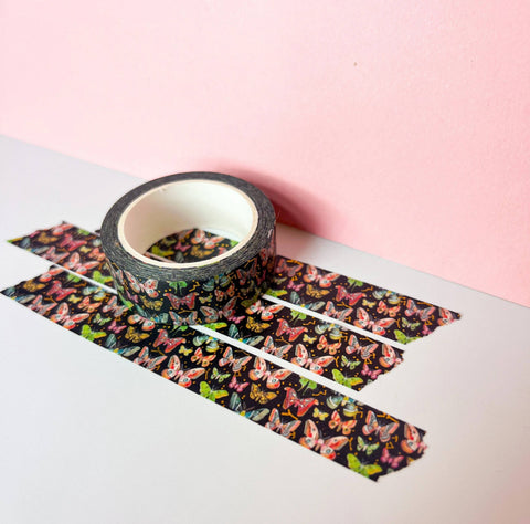 Katie Daisy Washi Tape Gold Foil Moths