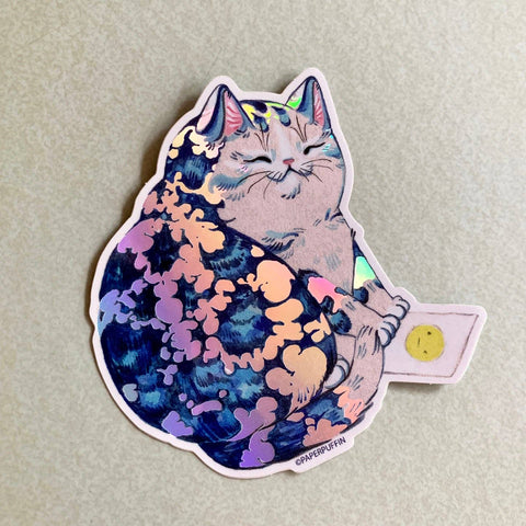 Paper Puffin Sticker Magic Moody Cat