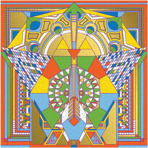 Frank Lloyd Wright Imperial Hotel Peacock Rug 500 Piece Foil Puzle