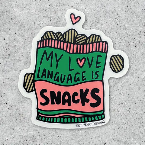 Citizen Ruth Sticker Love Language Snacks