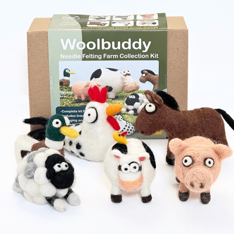 Woolbuddy Needle Felting Farm Collection Kit